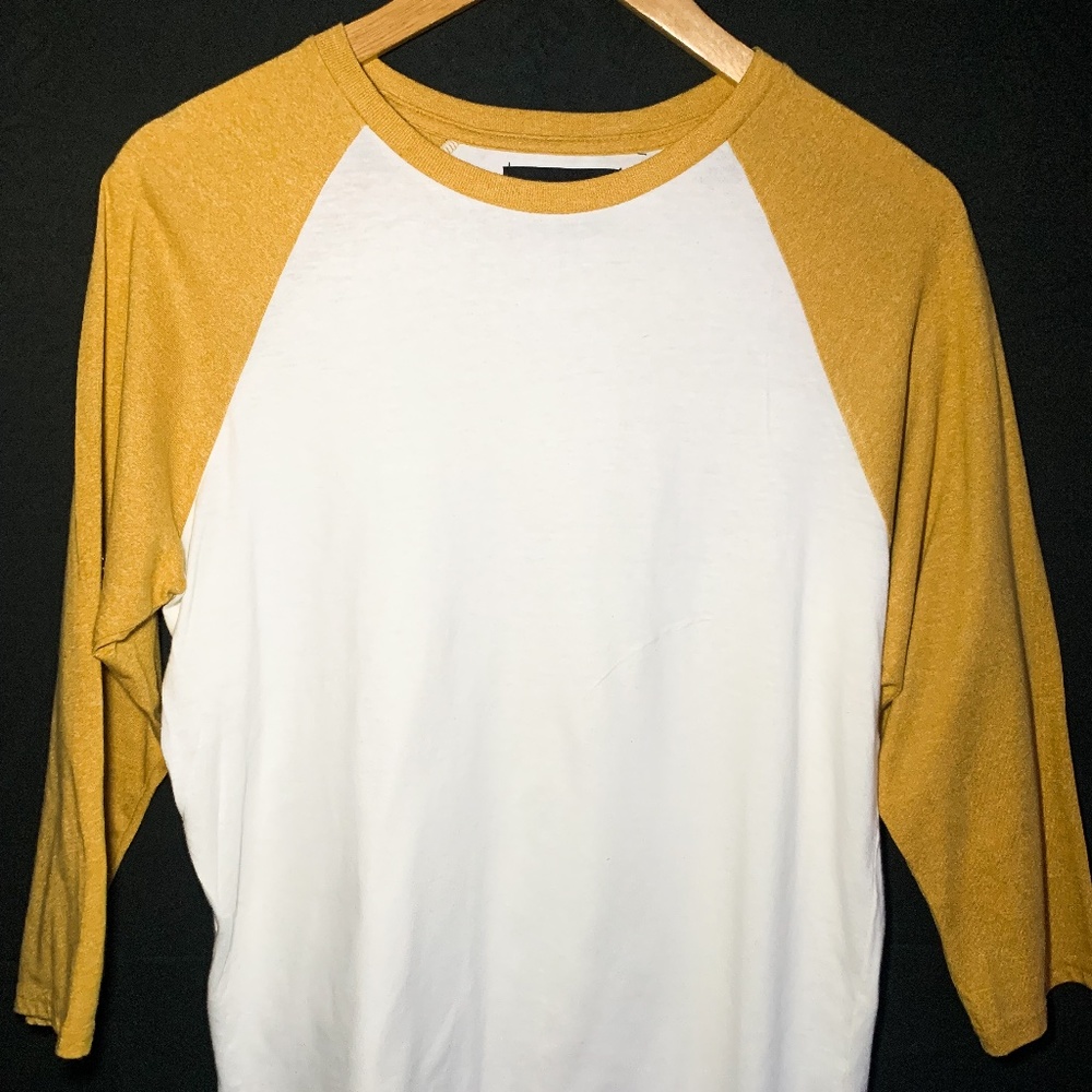 Mustard Yellow Baseball T-Shirt